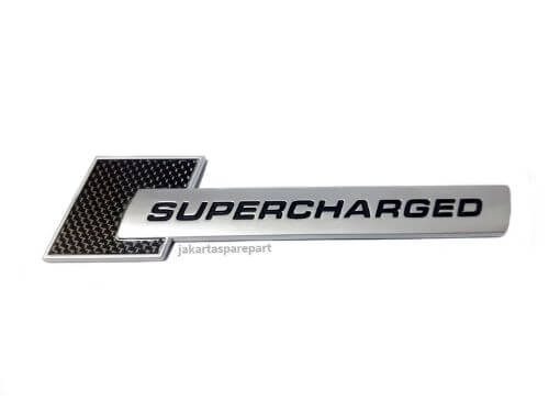 Emblem Tempel SUPERCHARGED Ukuran 10.2x2.1cm