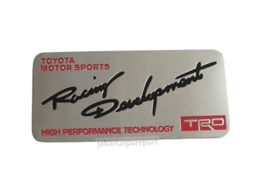 Emblem Tempel Toyota TRD Racing Development Ukuran 9x4.2cm