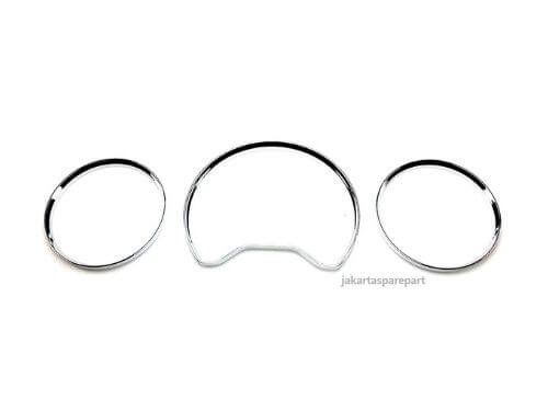 Gauge Ring Mercedes Benz W202 Tahun 1996-2000 Warna Satin Chrome