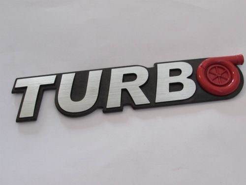 Emblem Tempel Turbo Dengan Logo Ukuran 16x3.2cm