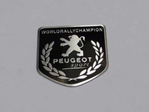 Emblem Tempel PEUGEOT Sport WRC Ukuran 5x5cm