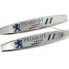 Emblem Samping PEUGEOT Sport Bahan Logam Ukuran 9.5x1.8cm