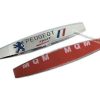Emblem Samping PEUGEOT Sport Bahan Logam Ukuran 9.5x1.8cm