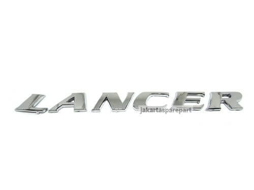 Emblem Tulisan LANCER Warna Chrome Ukuran 20x1.9cm Untuk Mitsubishi