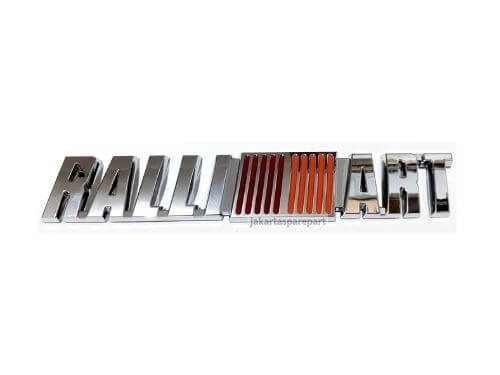 Emblem Tulisan Ralliart Ukuran 15.9x2.8cm Untuk Mitsubishi