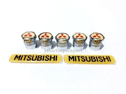 Tutup Angin Mitsubishi Logo Tiga Berlian Warna Cream Merah