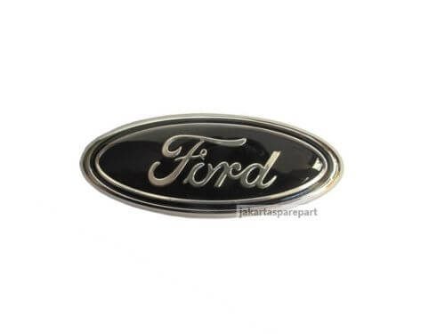 Emblem Logo Ford Warna Hitam Ukuran 9.5x3.9cm