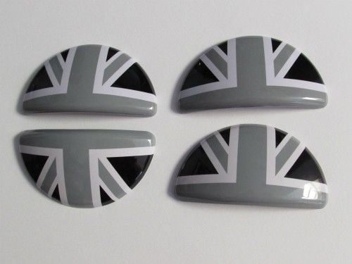 Door Inner Handle Cover Mini Cooper R60 Model UK Flag Warna Abu-Abu