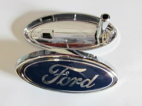 Emblem Logo Ford Warna Biru Ukuran 14.5x6.5cm Model Berkaki