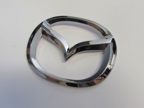 Emblem Logo Mazda Warna Chrome Ukuran 12.6x10cm