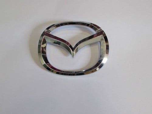 Emblem Logo Mazda Warna Chrome Ukuran 10.5x8.5cm