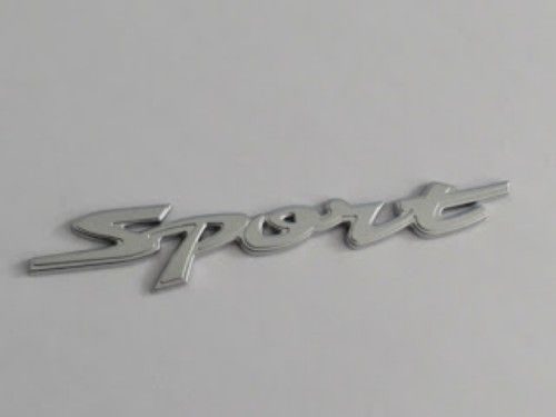 Emblem Tulisan Sport Warna Silver Ukuran 13x2cm Untuk Suzuki