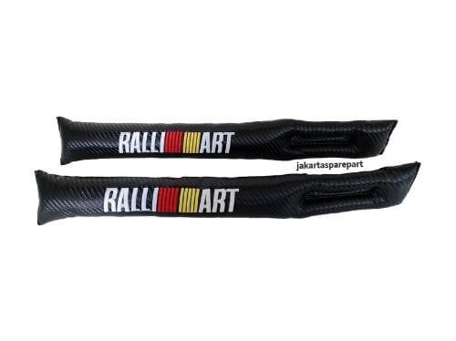 Car Seat Gap Ralliart Motif Carbon Warna Hitam Untuk Mitsubishi