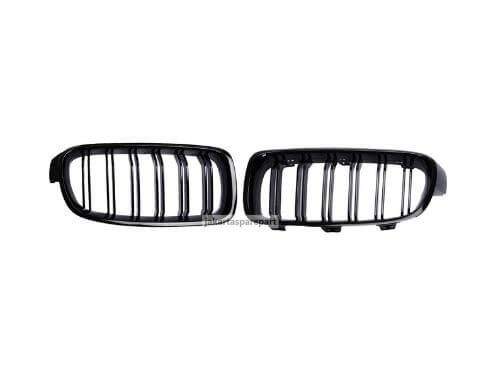 Grill BMW F30, F31 Tahun 2011-ON Double Slats Warna Glossy Black