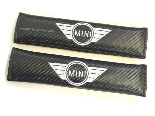 Seat Belt Cover Mini Cooper Motif Carbon