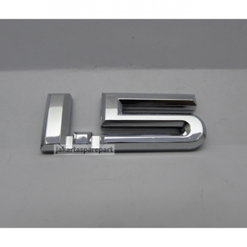 Emblem Angka 1.5 Type 1 Warna Chrome