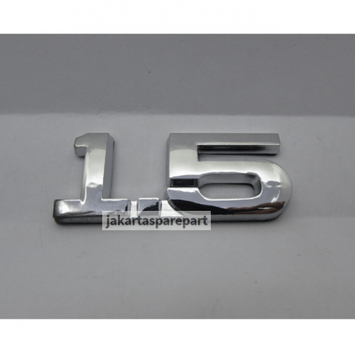 Emblem Angka 1.5 Type 2 Warna Chrome