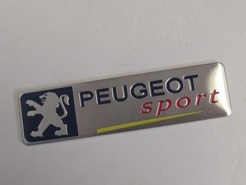 Emblem Tempel Peugeot Sport Ukuran 10x2.7cm