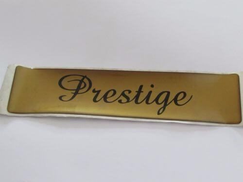 Emblem Tempel Prestige Ukuran 19x4.8cm Untuk Peugeot