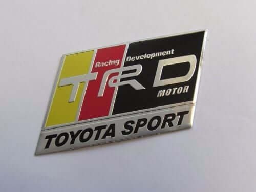 Emblem Tempel Racing Development TRD MOTOR TOYOTA SPORT Ukuran 7x4.5cm