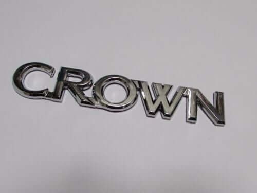Emblem Tulisan CROWN Warna Chrome Ukuran 14.3x2.5cm Untuk Toyota