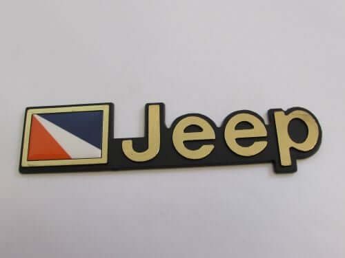 Emblem Tempel Jeep Warna Gold Ukuran 16.8x4cm