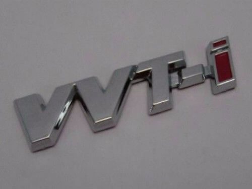 Emblem Tulisan VVT-i Warna Chrome Merah Ukuran 2.2x1.8cm Untuk Toyota