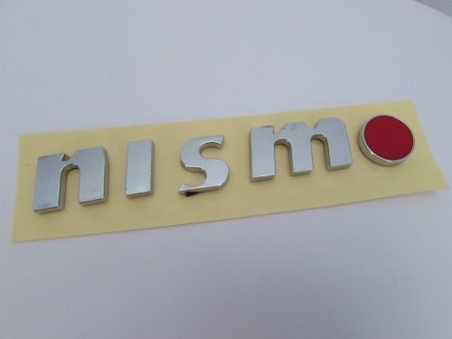 Emblem Tulisan Nismo Chrome Ukuran 14x2cm Untuk Nissan