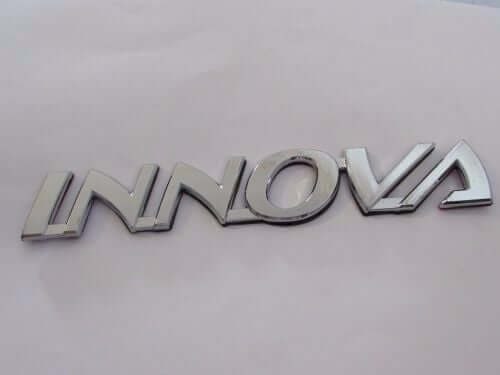 Emblem Tulisan Innova Warna Chrome Ukuran 18x3cm Untuk Toyota