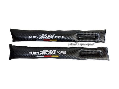 Car Seat Gap Honda Logo Mugen Power Warna Hitam Motif Carbon