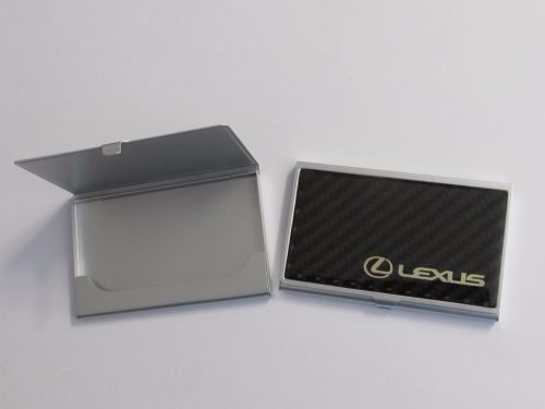 Tempat Kartu Nama Logo Lexus Motif Carbon Ukuran 9.4x5.7cm