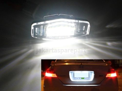 Lampu LED Plat Nomor Honda Civic VII 4/5D (01-05), Civic III (06-ON), City 4D (03-09), Legend (99-04), Accord 4D (03-08)