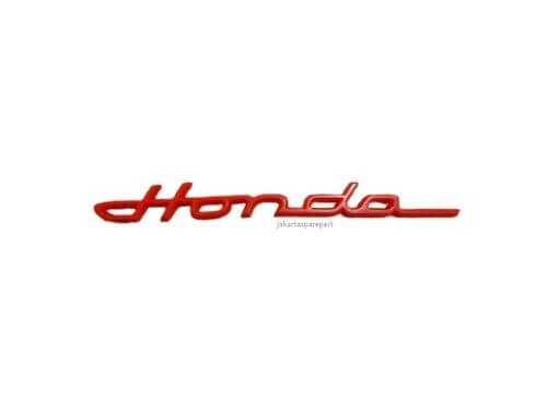 Emblem Tulisan Honda Warna Merah Ukuran 21.6x2.4cm