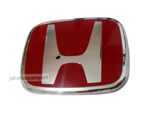 Emblem Logo Honda Warna Merah Ukuran 13.1×10.7cm