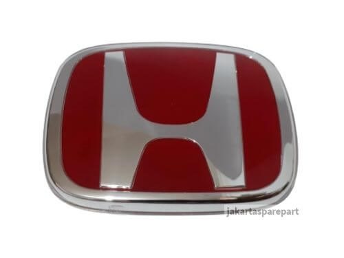 Emblem Logo Honda Warna Merah Ukuran 7.9×6.5cm