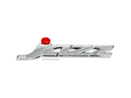 Emblem Tulisan Jazz Warna Chrome Ukuran 17x4cm