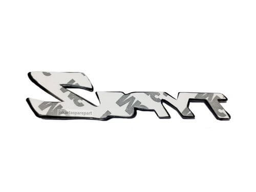 Emblem Tulisan Type Z Warna Chrome Hitam Ukuran 11×2.7cm