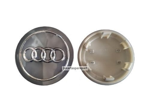 Dop Velg Audi Ukuran 77mm Warna Abu-Abu