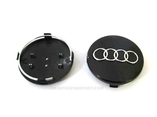 Dop Velg Audi Ukuran 60mm Warna Hitam