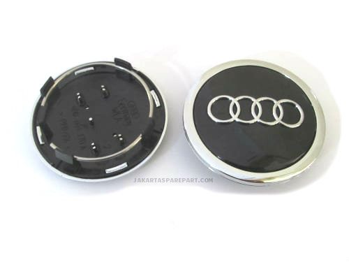 Dop Velg Audi Ukuran 69mm Warna Hitam Chrome