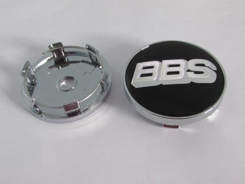 Dop Velg BBS Ukuran 60mm Warna Hitam Putih