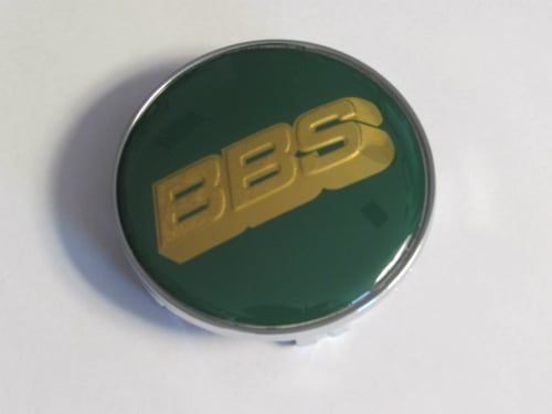 Dop Velg BBS Ukuran 68mm Warna Green Gold