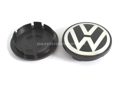 Dop Velg VW Ukuran 77mm Warna Hitam Putih