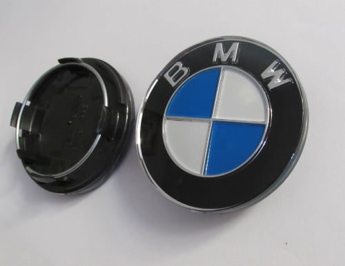 Dop Velg BMW Ukuran 70mm Warna Biru Putih