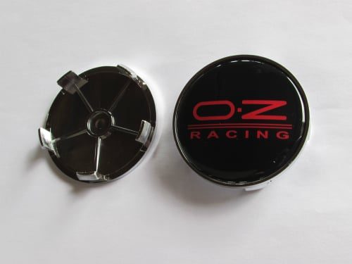 Dop Velg OZ RACING Ukuran 65mm Warna Hitam Merah