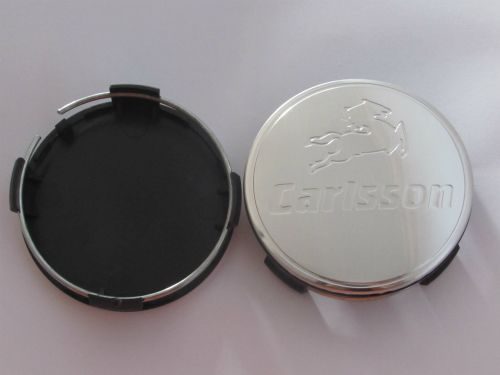 Dop Velg Carlsson Ukuran 75mm Warna Hitam Putih