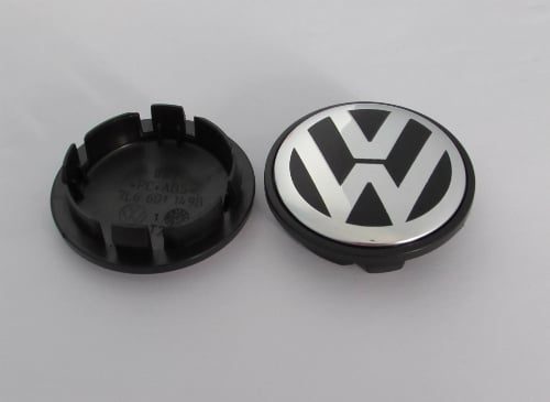 Dop Velg VW Ukuran 70mm Warna Hitam Putih