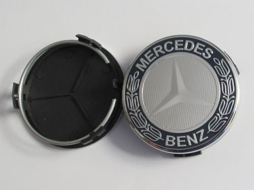 Dop Velg Mercedes Benz Ukuran 75mm Warna Hitam Silver