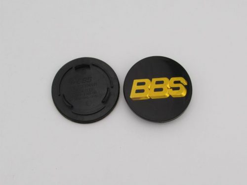 Dop Velg BBS Ukuran 70mm Warna Hitam Gold Acrylic