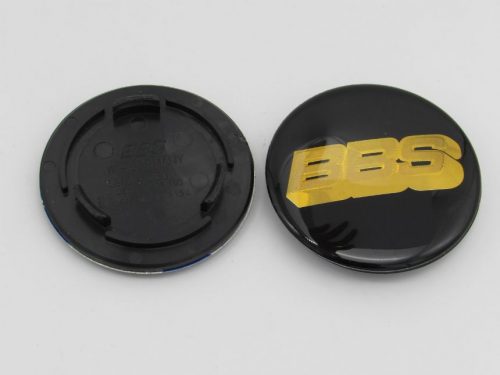 Dop Velg BBS Ukuran 70mm Warna Hitam With Epoxy